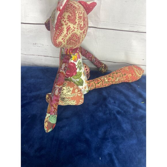 Handmade Patchwork Stuffed Animal‎ Fox Toy - Picture 3 of 5